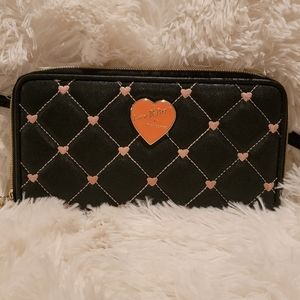 Betsy Johnson wallet with shoulder strap